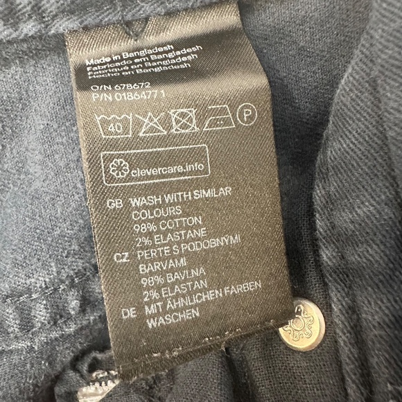 H&M Slim Fit Men's Dark Blue Pants Size 31 - Picture 3 of 4
